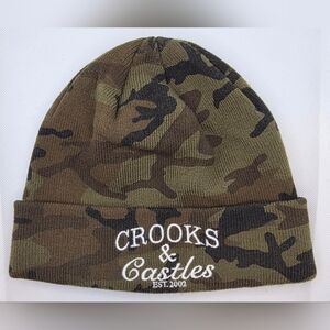 Crooks & Castles Olive Camo Beanie